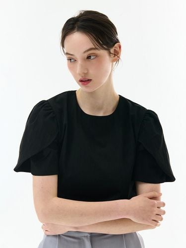 Summer Shirring Tulip Blouse_Black - camino - Modalova