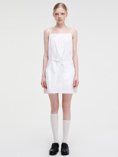 Slip Pintuck Mini Dress_White - ETMON - Modalova