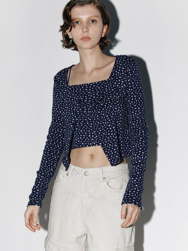 Flower Mini Cardigan Set_Navy - answerisyes - Modalova