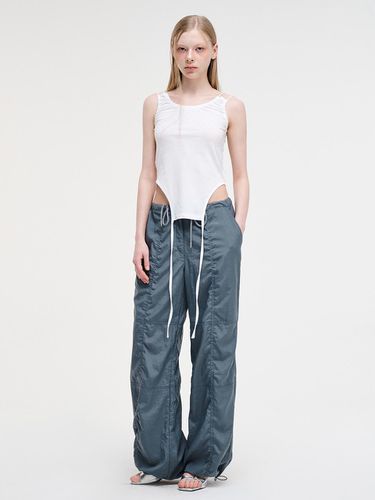 String Wide Pants_Blue Grey - ETMON - Modalova