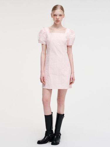 Square Puff Mini Dress_Pink - ETMON - Modalova