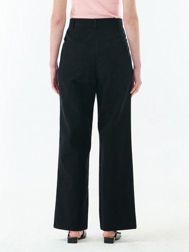 Cotton Wide Pants_Black - camino - Modalova