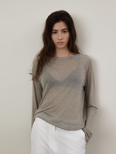 Summer Tencel Round Neck See-through Sweatshirt - Q’SRB - Modalova