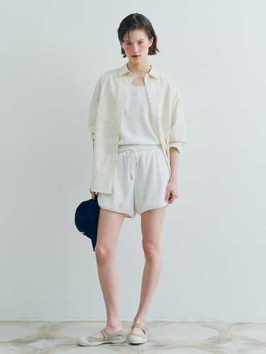 Towel Sweat Shorts - White - Bensimon - Modalova