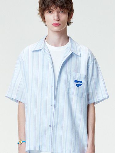 Windy Stripe Shirts _ Blue - MISTERCHILD - Modalova