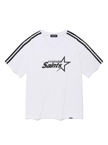 SP Saint Big Star Logo V-Neck T-Shirt - SAINTPAIN - Modalova