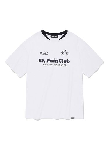 SP M.M.C Emblem Double Rib T-Shirt - SAINTPAIN - Modalova