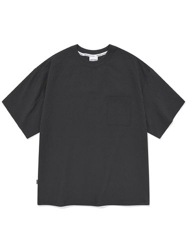 SP Seersucker Pocket T-Shirt Black - SAINTPAIN - Modalova