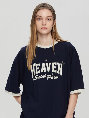 SP Club Heaven Ringer T-Shirt Navy - SAINTPAIN - Modalova