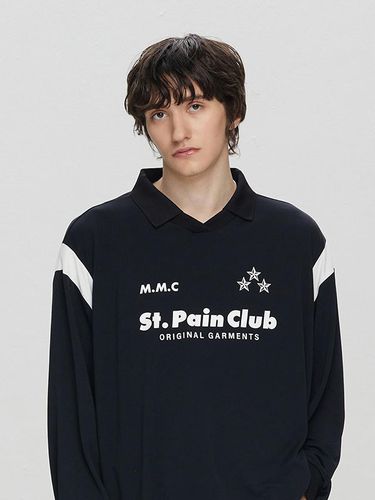 SP M.M.C Varsity Collared T-Shirt - SAINTPAIN - Modalova