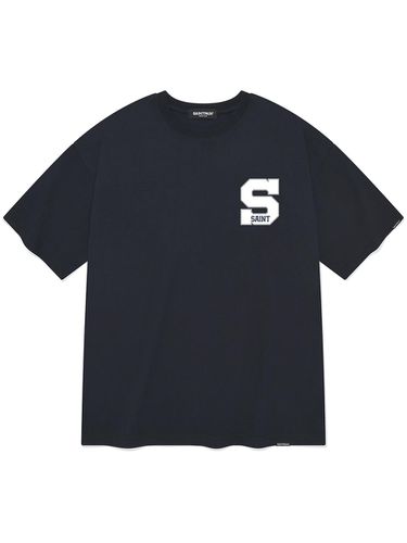 Initial T-Shirt _ Navy - SAINTPAIN - Modalova