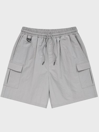 Nylon Cargo Shorts _ Grey - SAINTPAIN - Modalova