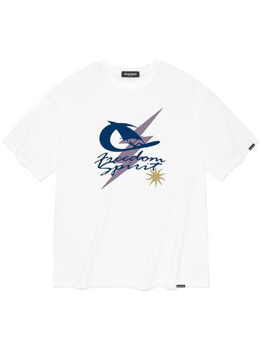 Surfing Bolt T-Shirt _ White - SAINTPAIN - Modalova