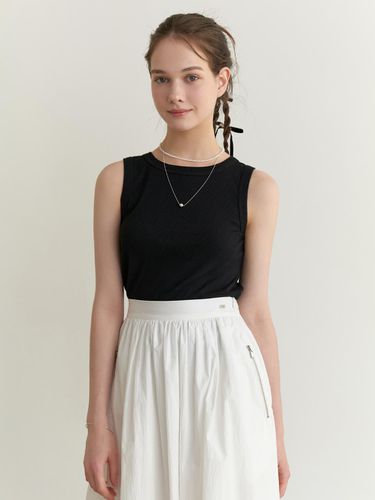 Minimal Sleeveless Top_Black - RE_L - Modalova