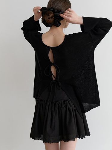 Verbena Ribbon Knit_Black - RE_L - Modalova