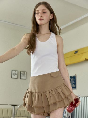 The Double Ruffle Layered Shorts - FRITUR - Modalova