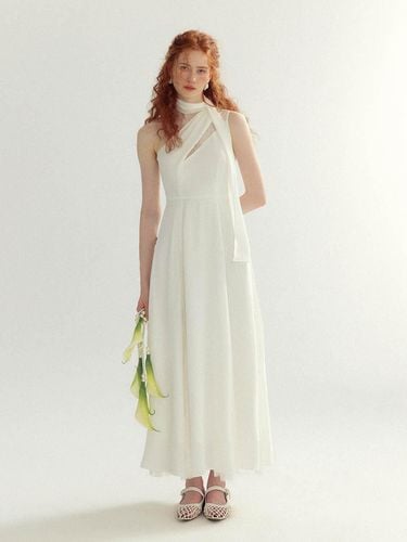 Blanc Lace Long Dress - Sincethen - Modalova