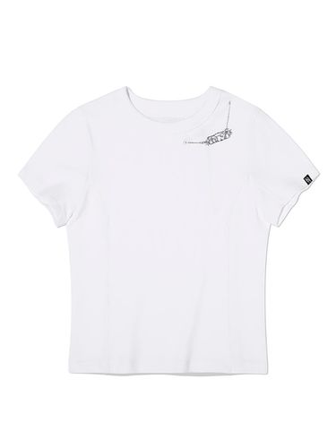 Collection Metal Point Ribbed T-shirt - White - KIRSH - Modalova