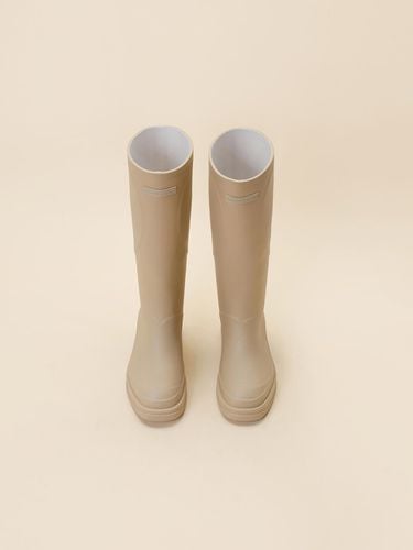 Heart Long Rain Boots_Beige - SUECOMMA BONNIE - Modalova