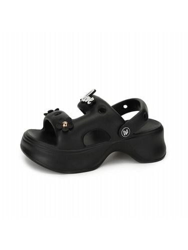 Jenny Platform Two-Way Clog Sandals_Black - FORMEL CAMELE - Modalova