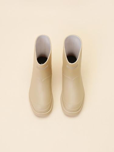 Heart Ankle Rain Boots_Beige - SUECOMMA BONNIE - Modalova