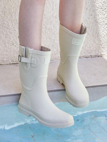 Edel Buckle Middle Rain Boots - edel9 - Modalova