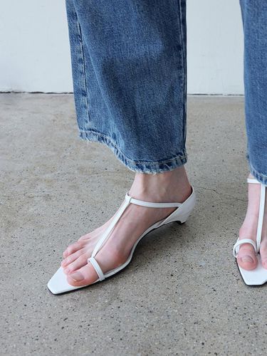 ORRE T-Strap Sandals_White - pieton - Modalova