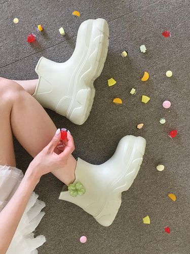 Macaron DIY Platform Short Rain Boots (3 Colors) - re e re - Modalova