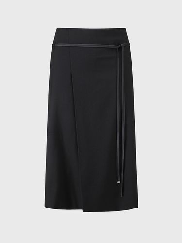 Virgin Wool Front Wrap Skirt () - L’H.A.S - Modalova