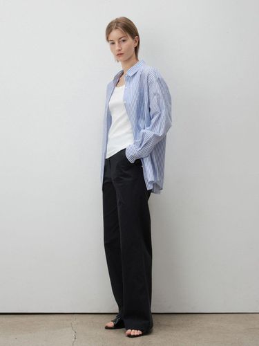 Marine Wide Cotton Pants () - KLEAN - Modalova