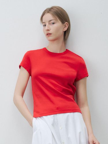 Plain Cotton T-Shirt (Red) - KLEAN - Modalova