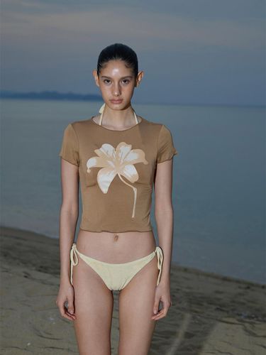 Baby Flower T-shirt_Beige - jijivisha - Modalova