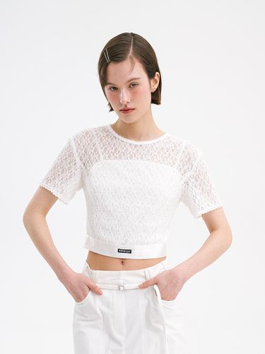 Lace Crop Top - OLIVE DES OLIVE - Modalova