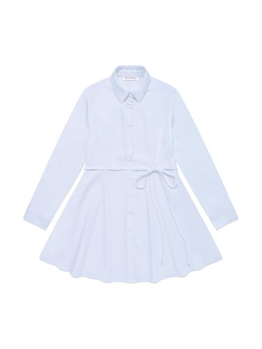 MF Romi Shirt Ribbon Dress_Sky Blue - MOONFAIRY - Modalova