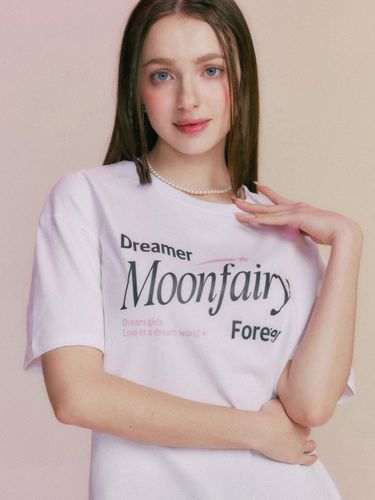 MF Dreamer Logo T-shirt_White - MOONFAIRY - Modalova