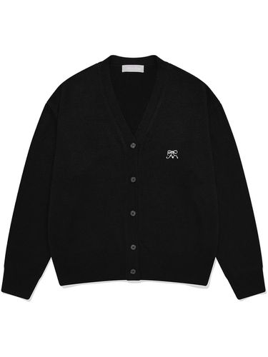 MF Classic V Neck Cardigan_Black - MOONFAIRY - Modalova