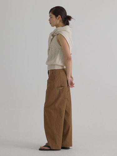 Cotton Carpenter Pants_Brown - verbom - Modalova