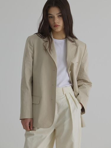 Single Button Jacket_Beige - verbom - Modalova