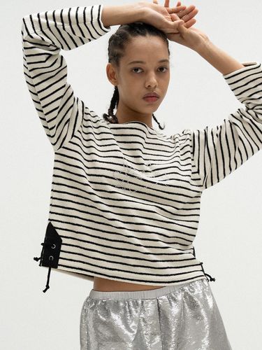 Oversized Stripe Terry T-Shirt - vente - Modalova