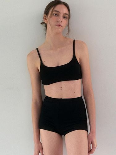 Square Neck Bikini - Black - dankedir - Modalova