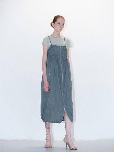 Zipper Dress_Charcoal - answerisyes - Modalova