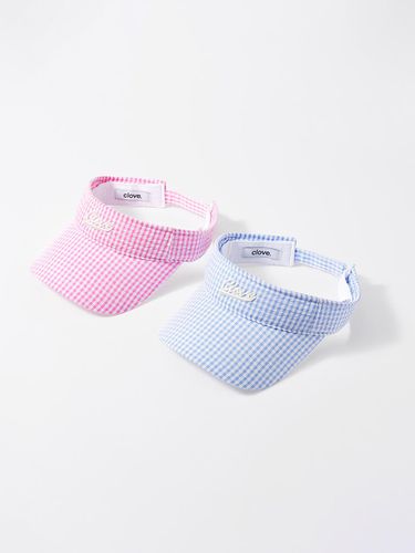 Seersucker Sun Visor (2 Colors) - CLOVE - Modalova