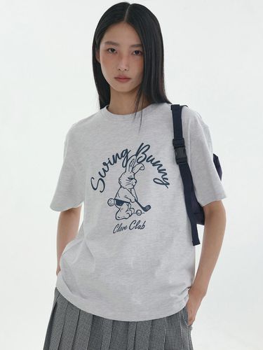 Swing Bunny T-Shirt_Light Grey - CLOVE - Modalova