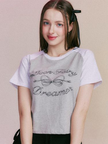 MF Mono Ribbon Raglan T-shirt_Gray - MOONFAIRY - Modalova