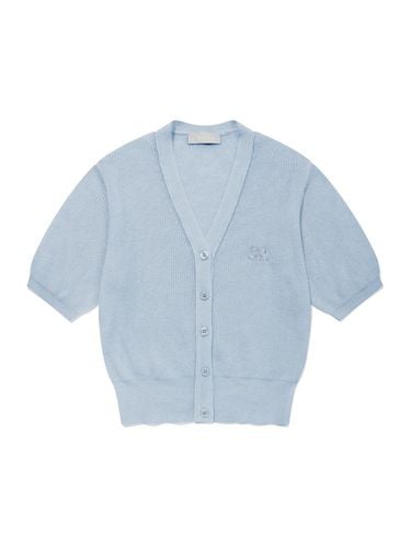 MF Plie V Neck Cardigan_Sky Blue - MOONFAIRY - Modalova