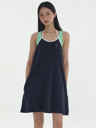 Sunny Terry Dress_Navy - CLOVE - Modalova