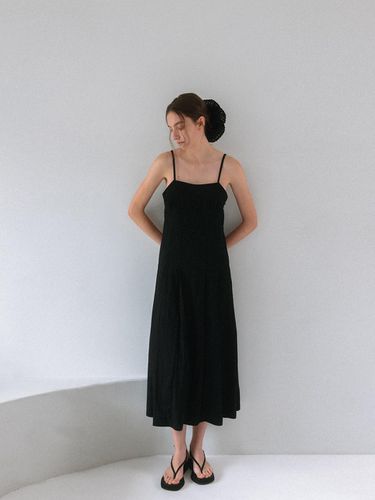 String Sleeveless Dress_Black - dankedir - Modalova