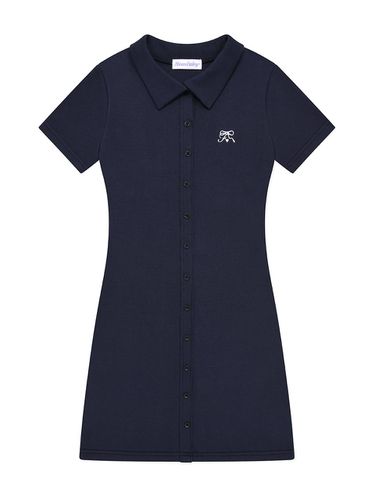 MF Fairy Collar Mini Dress_Navy - MOONFAIRY - Modalova