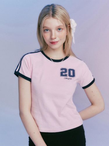 MF Fairy Number Crop T-shirt_Pink - MOONFAIRY - Modalova