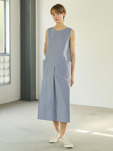 Linen Sleeveless Long Dress - OLIVE DES OLIVE - Modalova